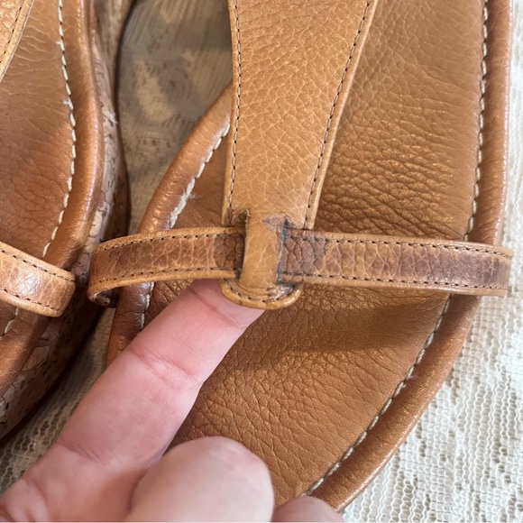 Tory Burch leather thong adjustable wedge sandals - Picture 10 of 11